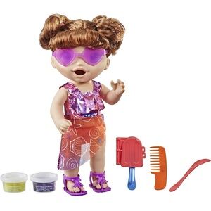 NWT Baby Alive Sunshine Snacks Doll, Eats and Poops, Summer-Themed Waterplay